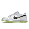Nike Dunk Low GS 3D Swoosh Kinder-Sneaker Weiß Schwarzlich-Blau Volt DV3478-100