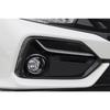 Carbon Fiber Front Fog Light Lamp Cover Trim for Honda Civic Hatchback 2017-