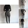 Mono de Manga Larga Casual con Cuello Alto Ajustado Mono Mono Mono Pantalón Largo para Mujer