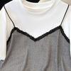 2026 Summer Women's Casual Sequin Patchwork Round Neck T-shirt