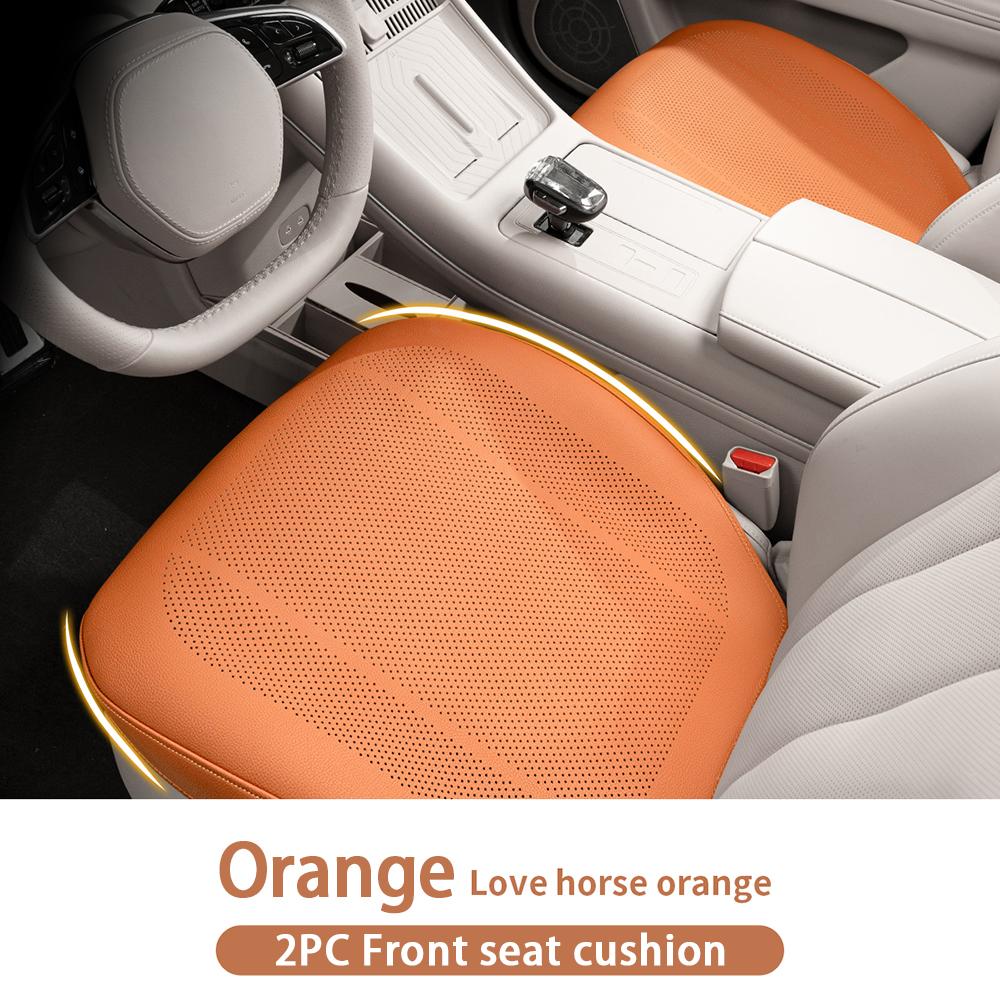 Universal Car Seat Cushion Leather Thin Breathable Hole Summer Car Interior Seat Cover Four Seasons Automotive Parts
