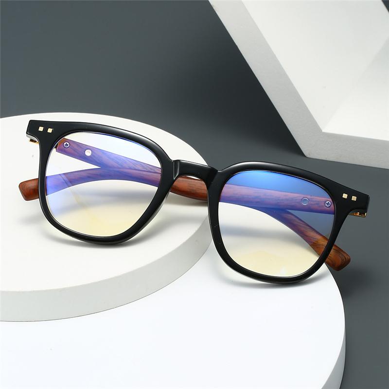 New Vintage Imitation Wood Reading Glasses Men Presbyopic Spectacles Frames Women Anti Blue Light Lens Eyeglasses 0to+3.0
