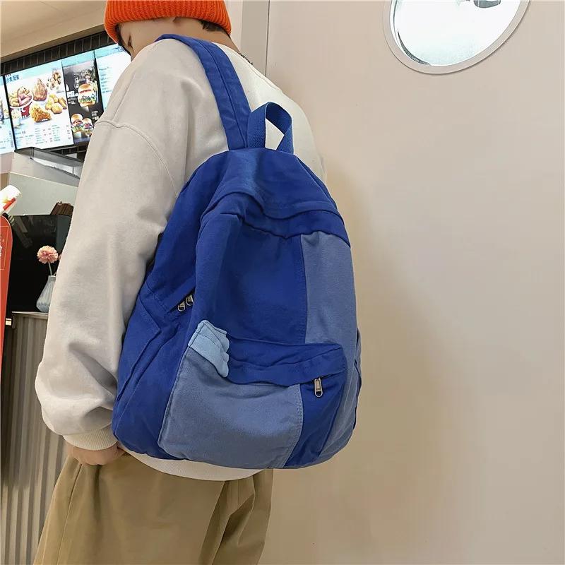 Fashion Women Men Backpack Canvas Kawaii Girl Travel Book Bags Lady Casual Backpacks Cute Travel Backpack Schoolbag