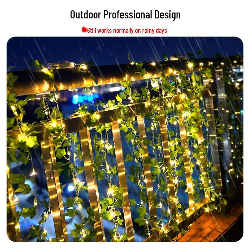 Solar Powered Plant Vine LED String Lights