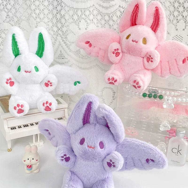 Kawaii Bat Rabbit Plush Toys Flying Rabbit Stuffed Animals Plush Doll Birthday Gift For Kids Baby Home Decor Birthday Xmas Gift