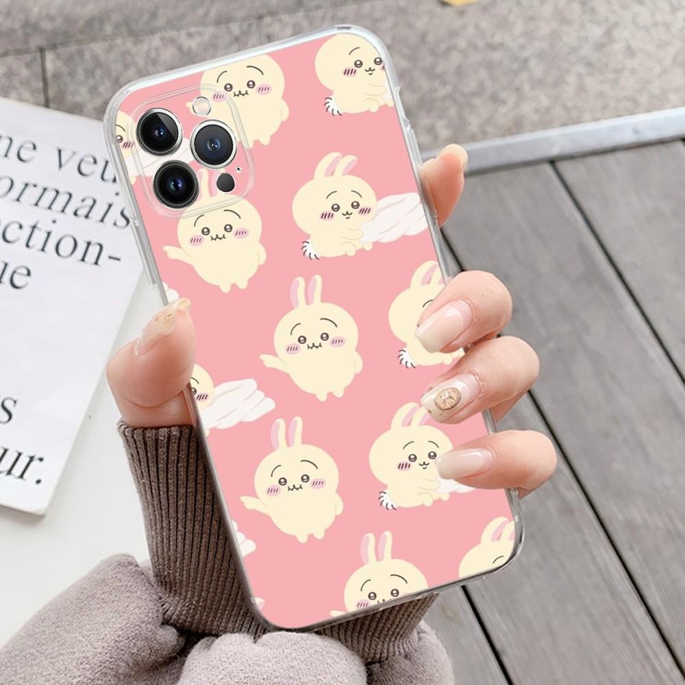 C-ChiikawaS Cute Phone Case Silicone Soft for iphone 15 14 13 12 11 Pro Mini XS MAX 8 7 6 Plus X XS XR Cover
