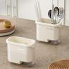 Utensil Holder Cutlery Drainer Kitchen Tableware Storage Bucket Plastic Chopstick Spoon Storage Rack Detachable Kitchen Tools