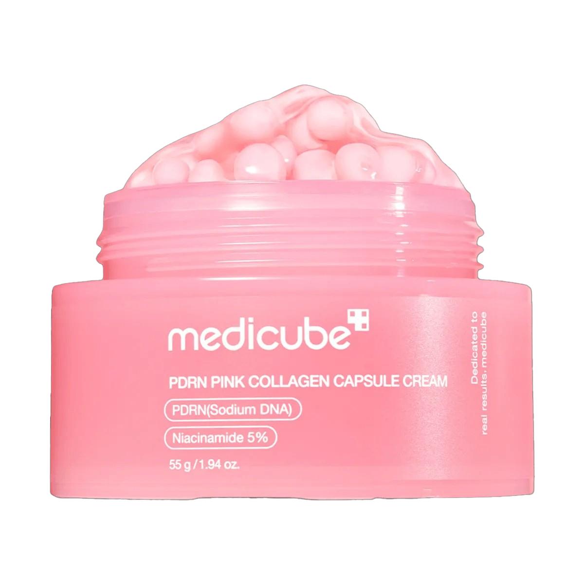 

medicube PDRN Pink Collagen Capsule Cream Set 55g + 4.5g x2 – Firming Glow Capsule Moisturizer