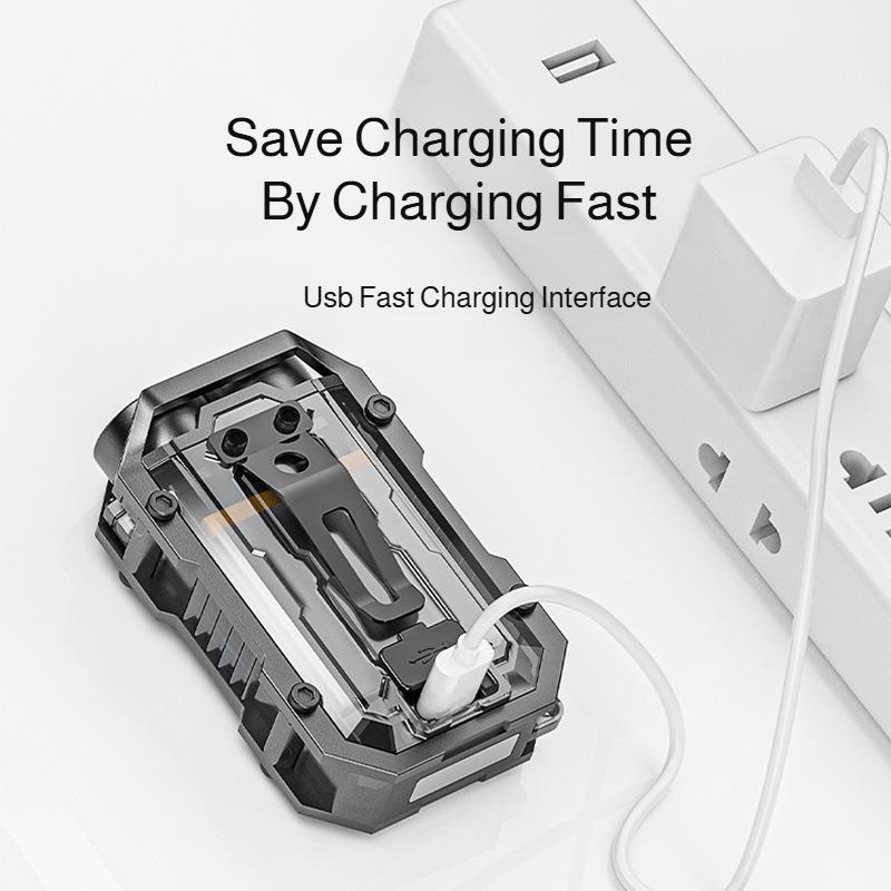 Multifunctional Strong Light Flashlight Rotating Work Light Outdoor Maintenance Warning Light Bright Auto Repair Work Light