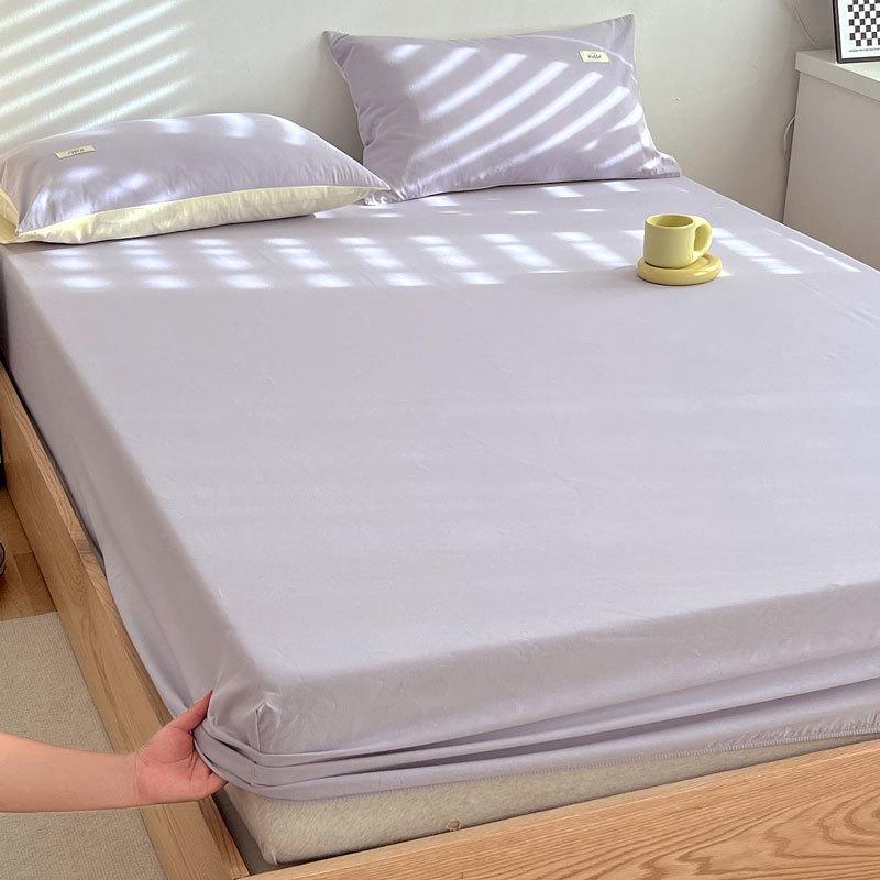 Lenzing Tencel Summer Ice Silk 3-Piece Bed Set with Fitted Sheet & Mattress Protector