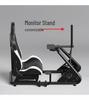Zhongyao Racing Simulator Seat with Steering Wheel, Display, and Pedal Mounts