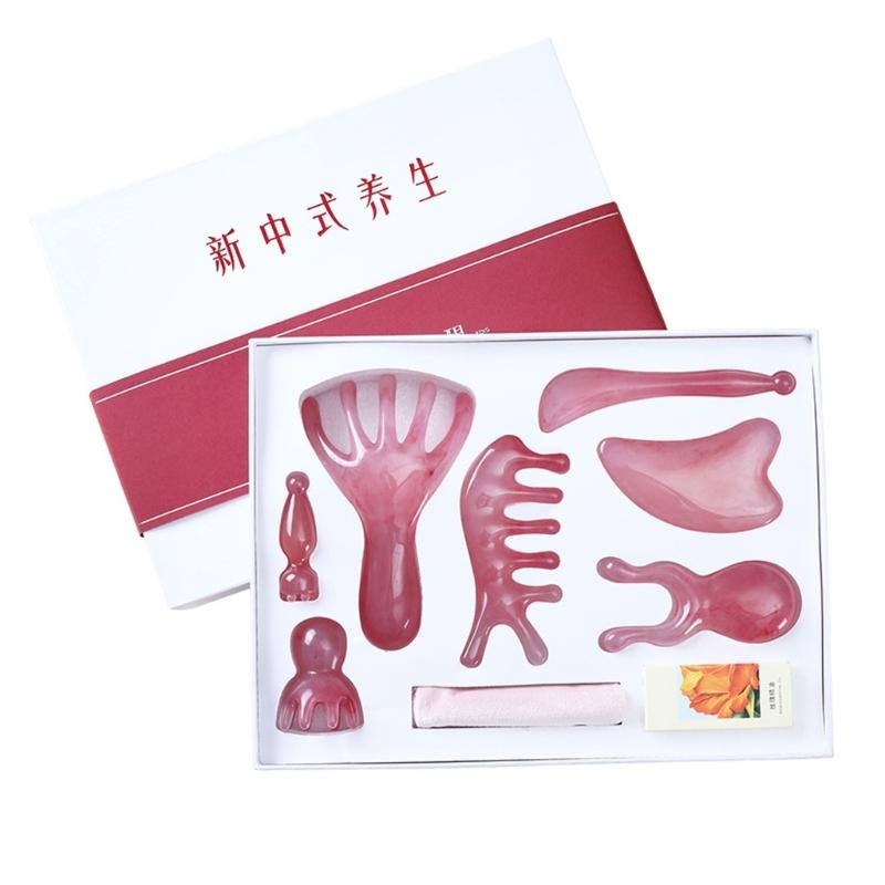 

Complete Face And Head Massage Stick Kit Ergonomic Resin Roller Multipurpose Comb Gua Sha Tool For Skin Careful Routine 1
