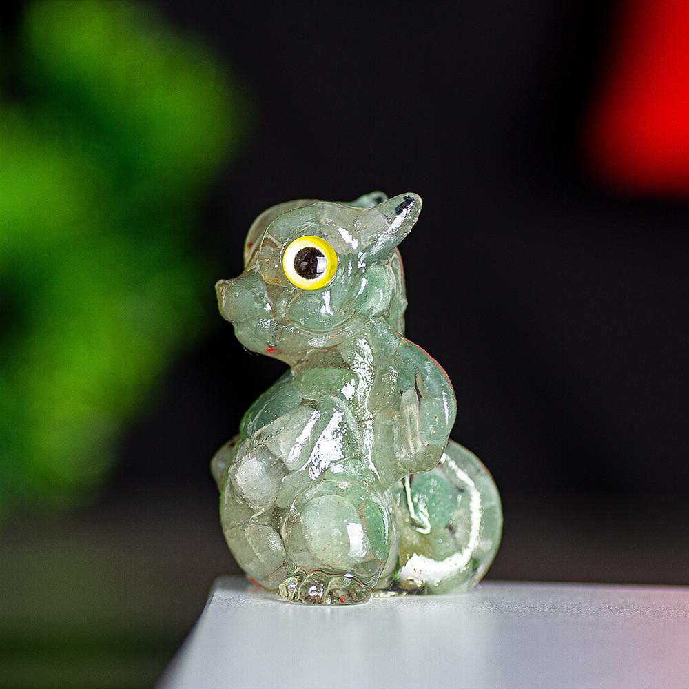 Crystal Energy Dragon Figurine Resin Craft For Office Decor Gift For Friends