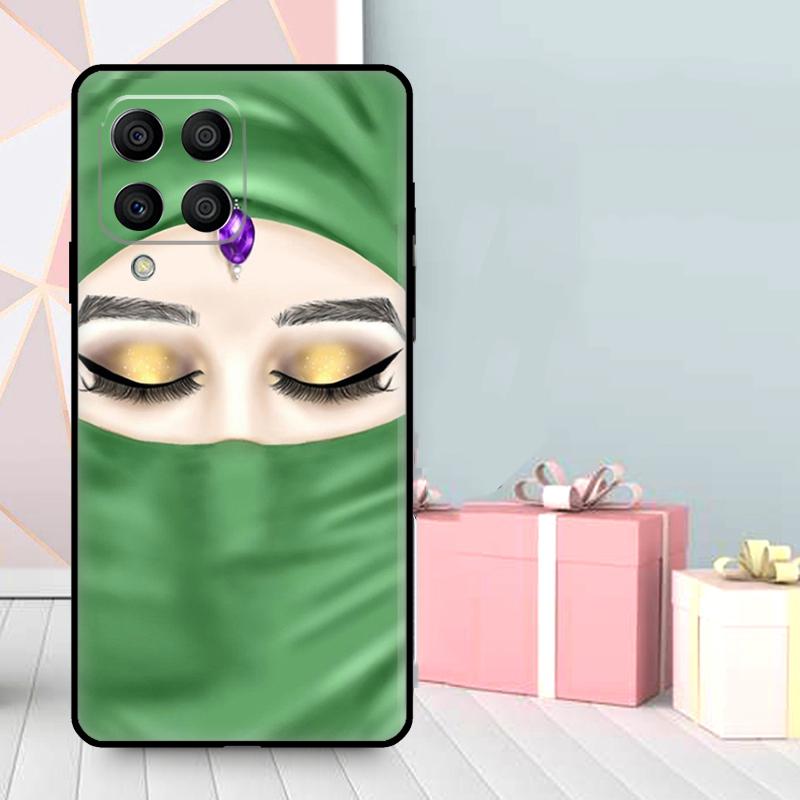 Muslim Islamic Girls Arabic Hijab Case For Samsung Galaxy M56 M52 M32 M53 M16 M11 M21 M31 M35 M12 M13 M14 M15 M36 M55 M34 M54