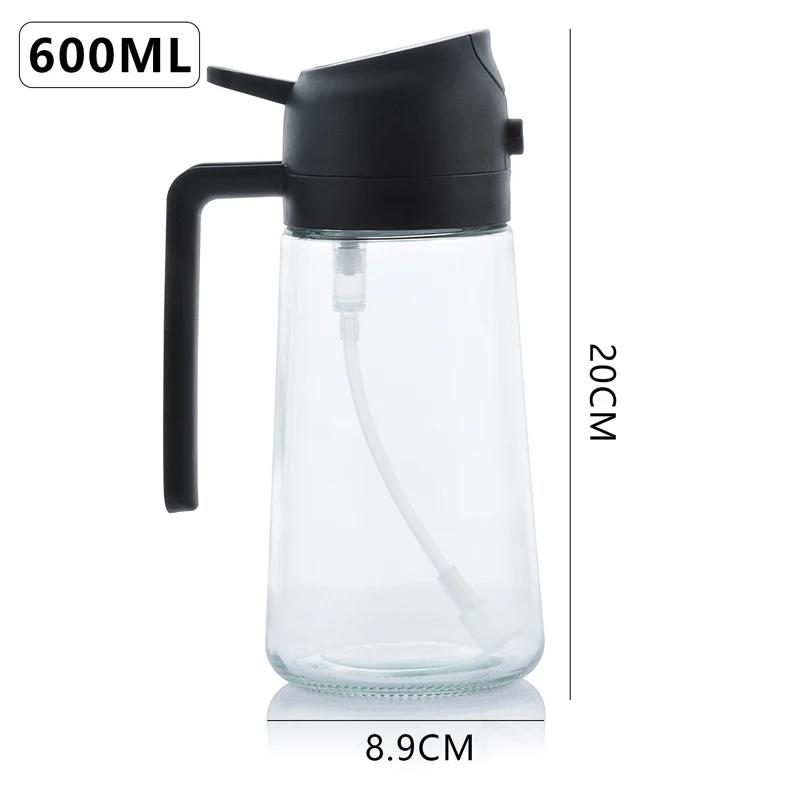 2 In 1 Olive Oil Sprayer Dispenser Bottle Household Spray-pour Air Fryer Olive Oil Cooking Oil Barbecue Oil Sprayer Kitchen Tool