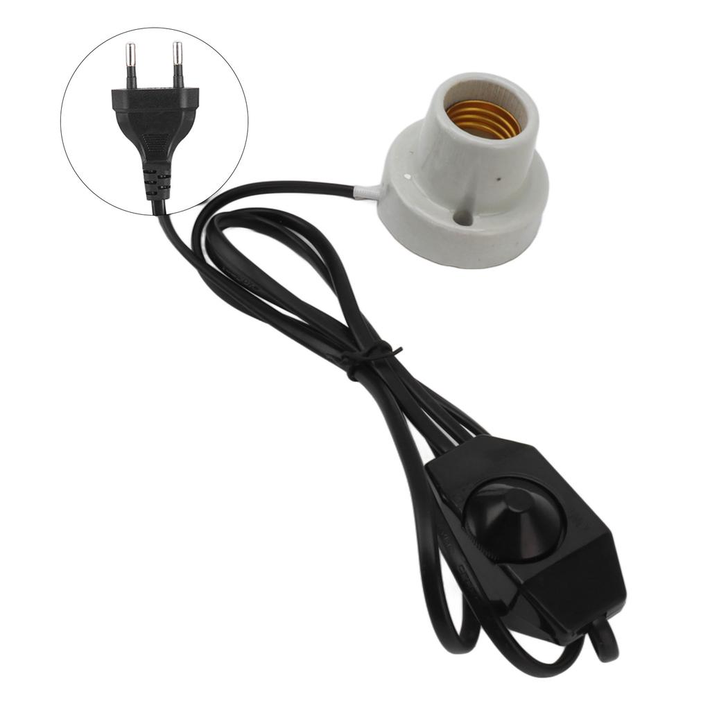 Reptile Ceramic Heat Lamp Holder Professional E27 Socket Reptile Heat Light Fixture Holder for Lizard Turtle Tortoise EU Plug 250V