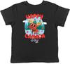 Camiseta Feliz Dia do Canadá para Crianças Alce Canadense nas Montanhas Infantil Menino Menina
