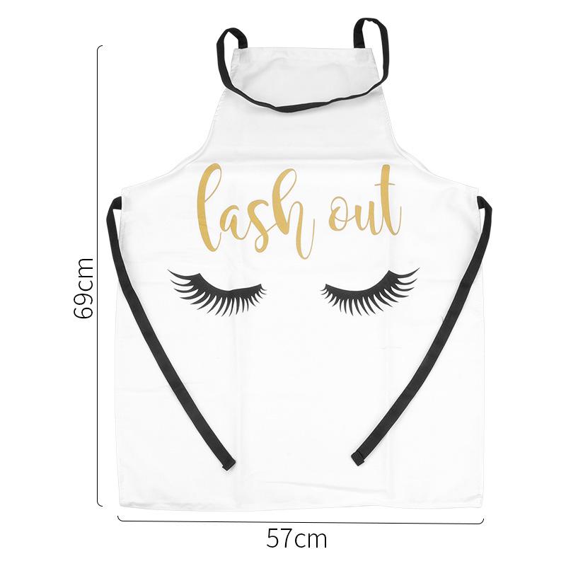 Stain-Resistant Eyelash and Nail Art Apron for Beauty Salons