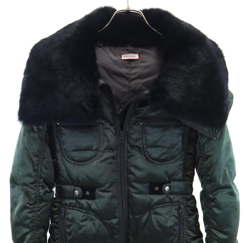 MAX&CO fur Down jacket 40 green Women Used