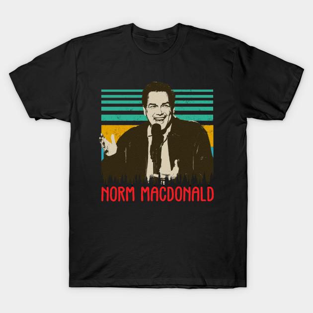 

Men Black Print T-shirt Norm Macdonald No-Cut Transfer Paper Print Cotton Tshirt L чорний