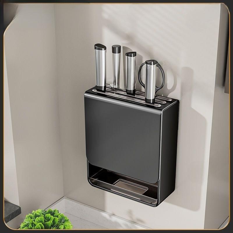Küchenmesserhalter Wandmontage Aus Aluminiumlegierung Für die Aufbewahrung beim Kochen zu Hause