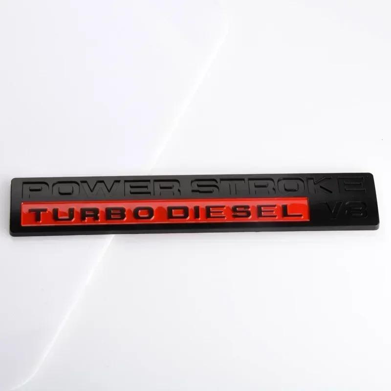 Adesivi Emblema Badge Adesivo Decalcomanie Accessori Styling ABS 3D POWER STROKE V8 Turbo Diesel per Bagagliaio Posteriore Auto F150 F250 F350 F450