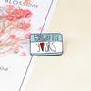 Cartoon Travel Airline Tickets Brooches Love Tag Notes Enamel Pins Movie Tickets Badge Shirt Backpack Hat Lapel Pin Jewelry Gift