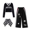 Trendy Street Style Outfit Set for Girls - Jazz Performance & Practice Wear for Spring & Autumn
