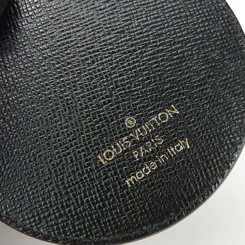 Used LOUIS VUITTON Key ring Portocle Night Light MP1842 Monogram reverse/leather Brown black Studs