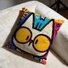 Doodle Cat Collection Cushion Cover Soft Decorative Pillow Case Suitable For Bedroom Sofa Car Travel Use