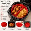 High-Temperature Resistant Silicone Air Fryer Liner Food Grade Non-Stick Basket Mat  Kitchen Use