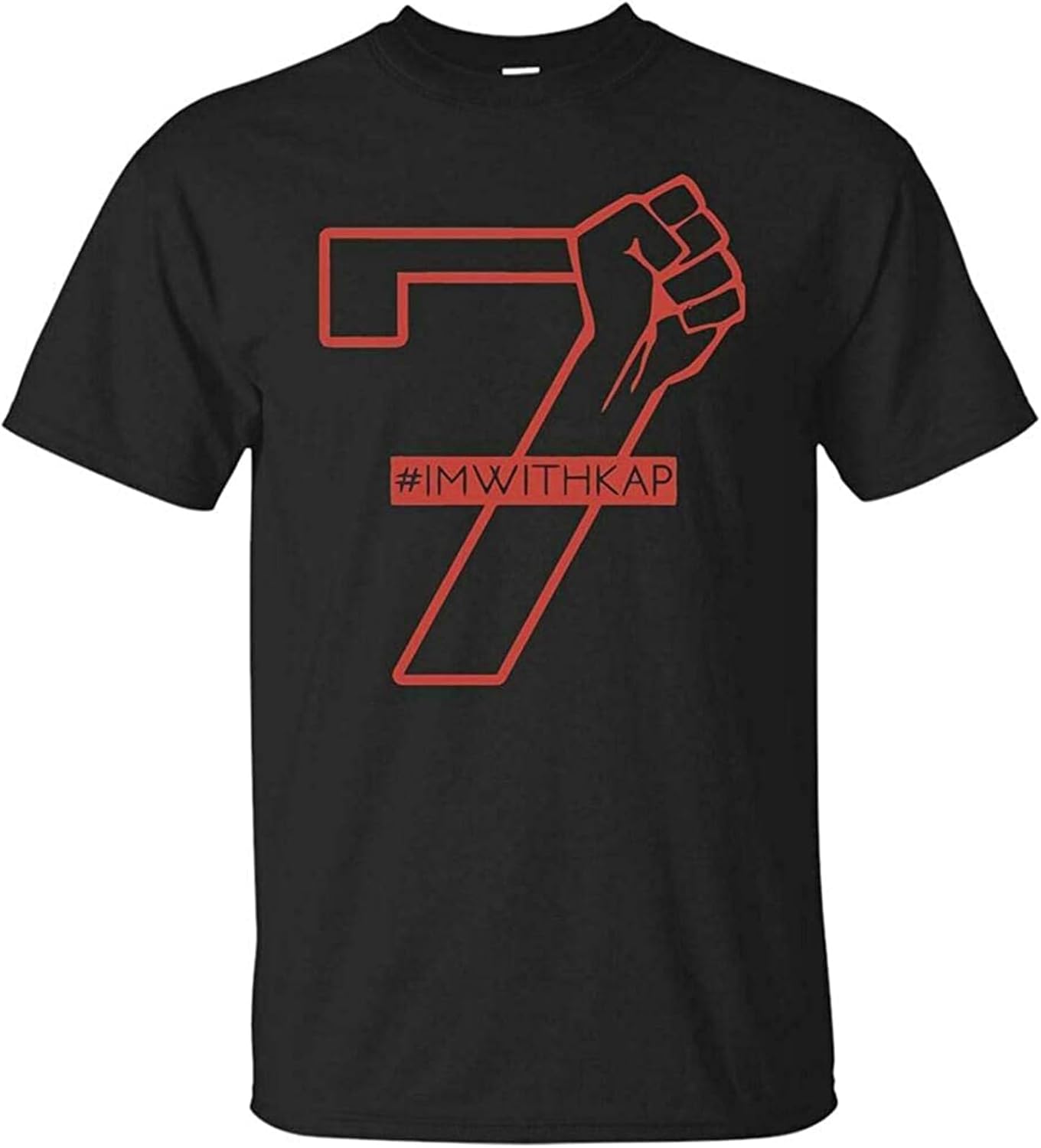 Colin Kaepernick 7 ImWithKap Mens T Shirt Funny Black Navy Shirt Short Sleeve S чёрный