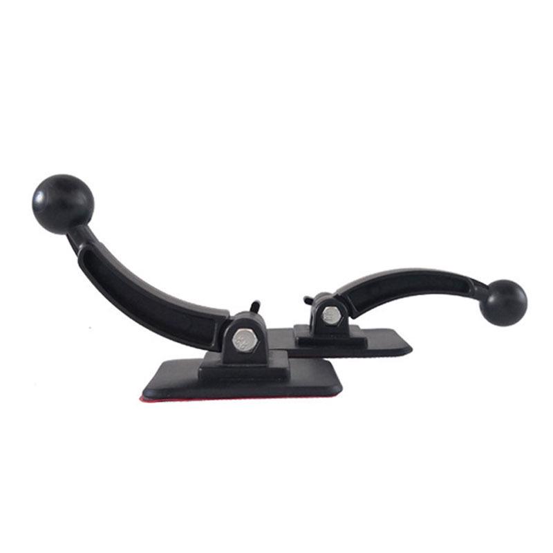 Universal Adhesive Car Phone Holder with Extended Rod and 17mm Ball Head for Curved Surfaces