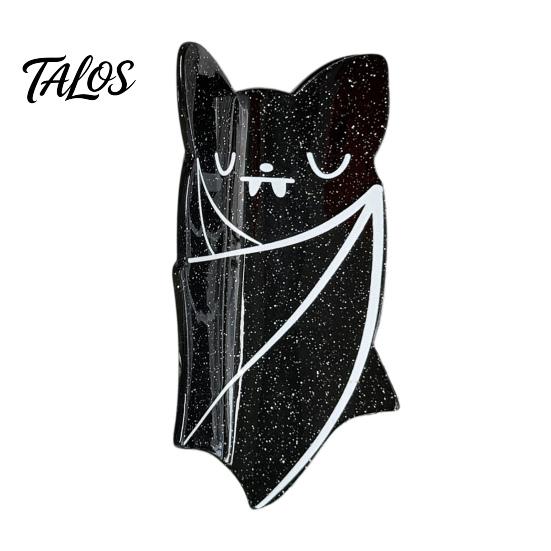 Funny Bat Shape Hair Pins Halloween Cute Claw Clip for Thick Hair, Acrylic Strong Grip Creative Ornaments Women Girls, Gothic Style Accessories