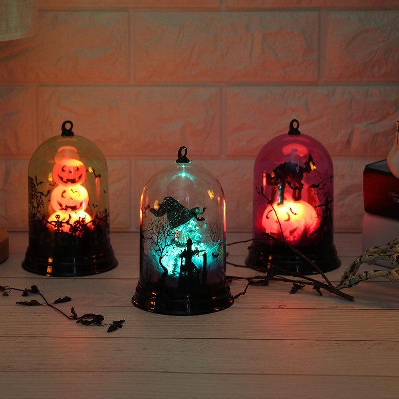 Halloween Christmas Pumpkin Witch Night Led Light Lamp Decoration Party Holiday