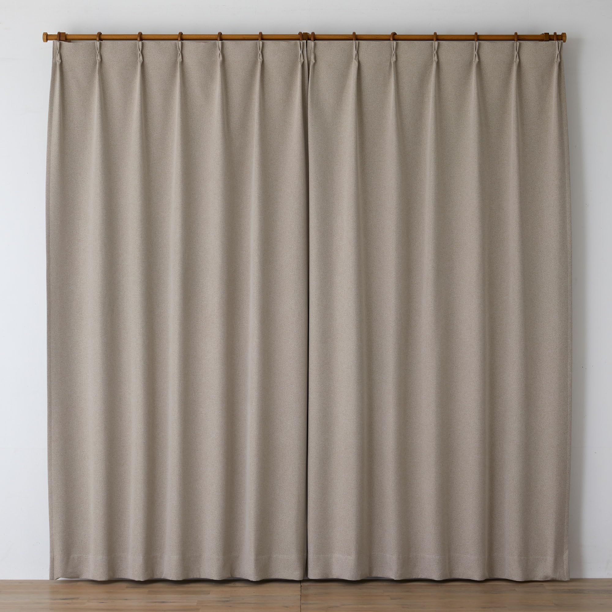 Suminoe Curtain, Beige, 100 x 178 cm, BLACKOUT+ Caruce, Light-blocking, Soundproof, V1377, 1 panel.