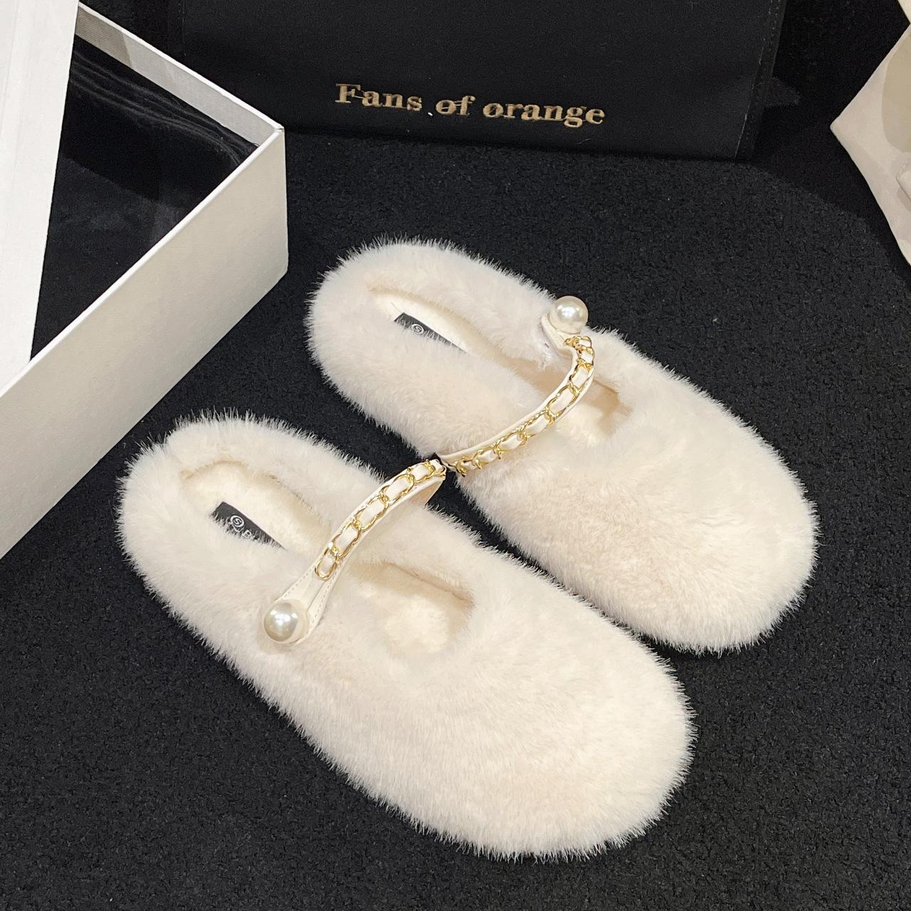 

Полутапочки Баотоу Мао Мао для ношения на улице осенью и зимой 2025 года, новая модель на мягкой подошве, ощущение как будто наступаешь в дерьмо, и один шаг на Мэри 40