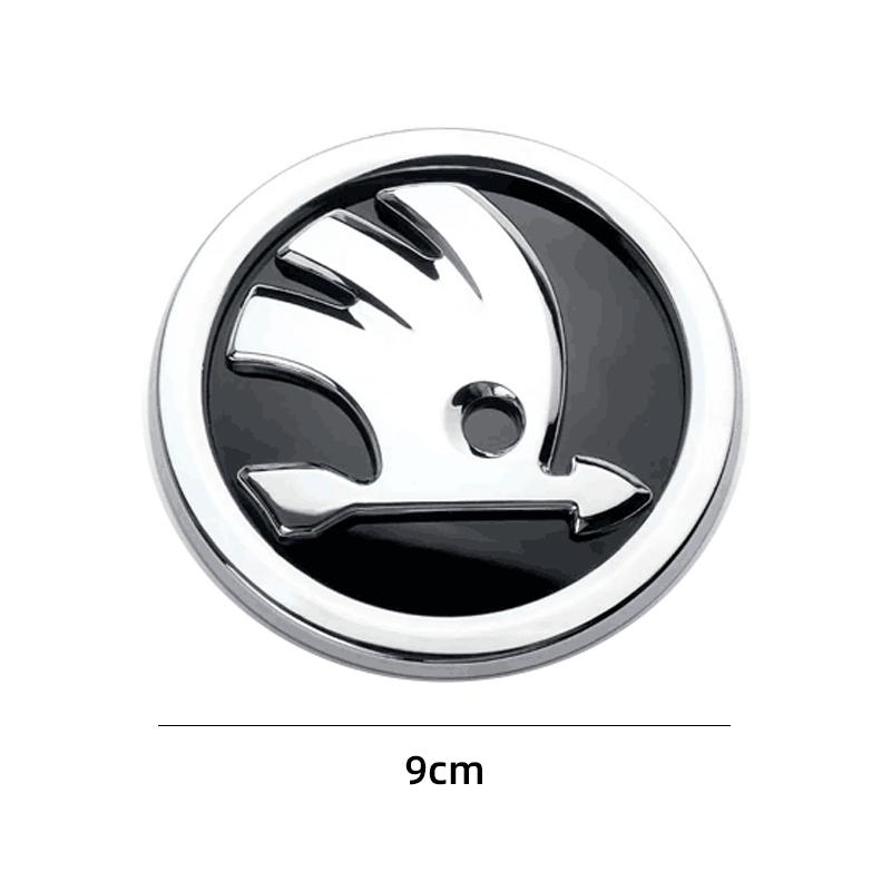 2025 New 80mm 90mm ABS Emblem For Skoda Fabia 1 2 Octavia a7 RS Superb Rapid Yeti Karoq Vision Car Head Front Rear Boot Tailgate