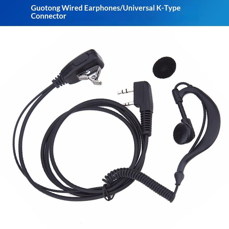 

1Pcs Ptt Mic 1 Meter Ear Hook Walkie Talkie Earbud Interphone Earphone 2 Pin Earpiece Headset For Uv5R/Kenwood/Hyt onesize