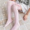 Süße Spitzenrüschen Baby Strümpfe Schleifen-Dekor Kinder Kniehoch Baumwolle Säuglinge Lange Schlauchsocken Stilvolle Strumpfwaren