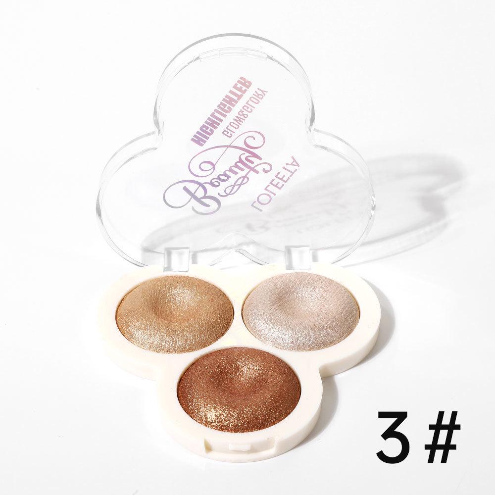 

LOLEETA Korean Three-Color Shimmer Highlight Eyeshadow Palette - Blazing Spark. 15g