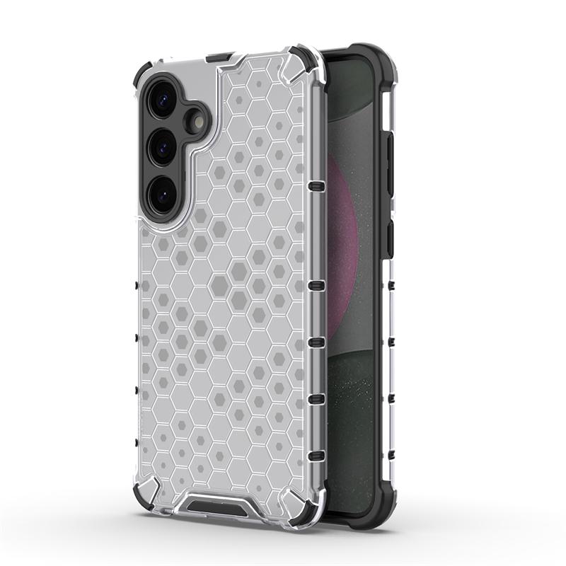 Shockproof Transparent Case For Samsung Galaxy S25 Plus Honeycomb Armor Case Samsung S25 Plus Cover For Samsung S25 Plus Case
