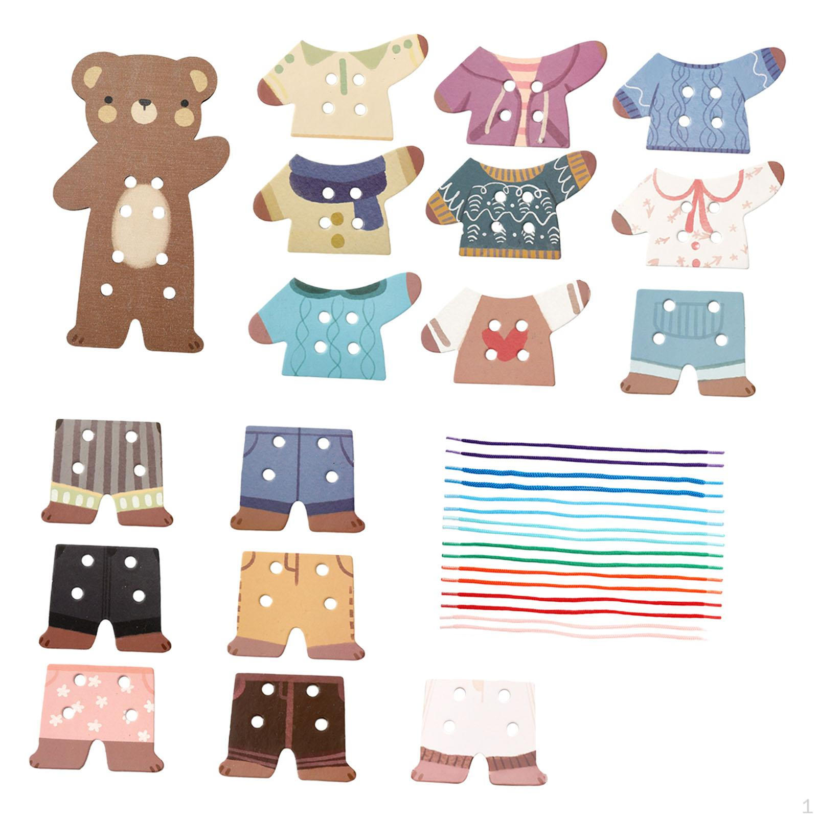 

Wood Lacing Threading Toy Preschool Supplies for Boys Hand Eye Coordination Gifts Fine Motor Skills