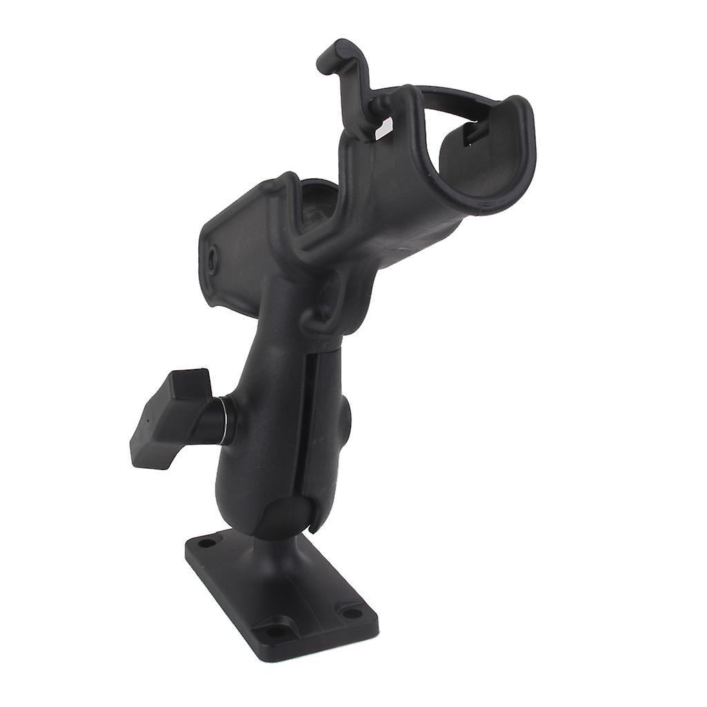 Adjustable Fishing Rod Holder Boat Mount Kit Kayak Side Tackle Black