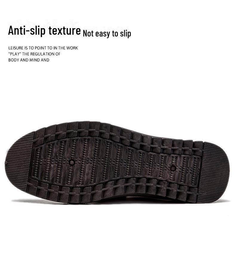 Vår 2025 Herr Casual Slip-On Läderskor - Gränsöverskridande Design