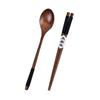Natural Wooden Chopsticks And Spoon Set Eco Friendly Kitchenware Wood Grain Utensils Wood Cutlery For Daily Use