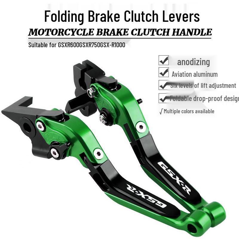 Retractable Folding Brake Clutch Levers for GSXR600, GSXR750, GSX-R1000