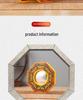 Small Outdoor Bagua Mirror: Convex/Concave Door & Window Ornament with Wooden Board