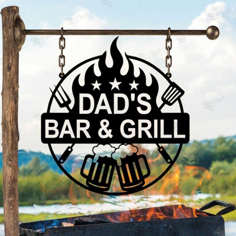 Metal Bar Sign Beer Decor for Man Cave Home Pub Outdoor Gift