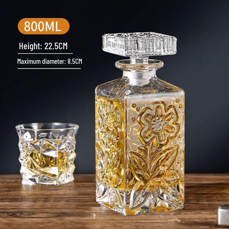 Crystal Glass Whiskey Decanter